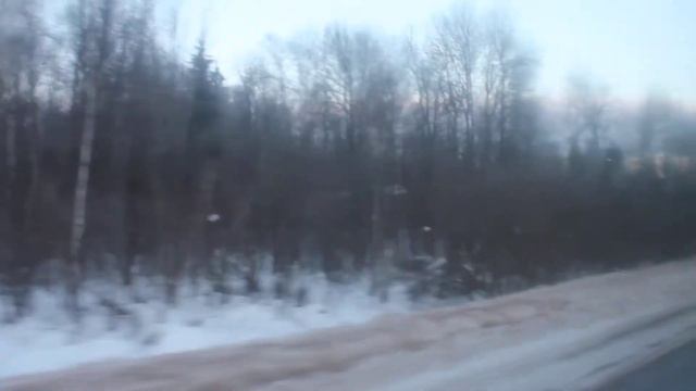 Вечерние окрестности села Новопетровское - едем на автобусе по Волоколамке в Истру смотреть онлайн