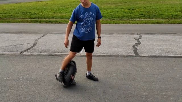 Последствия падения с моноколеса и немного обучения езде на моноколесе