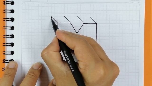Dibujos muy FACILES - Como Dibujar LETRAS en 3D letra M - Easy way to Draw 3D letters - Letter M смотреть онлайн