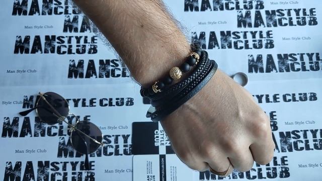 Мужской браслет "Black snakes" от Man Style Club смотреть онлайн
