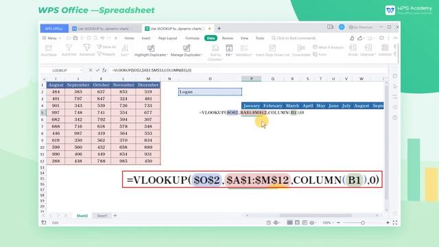 [WPS Academy] 2.0.4 Excel: Use VLOOKUP function to create dynamic charts смотреть онлайн