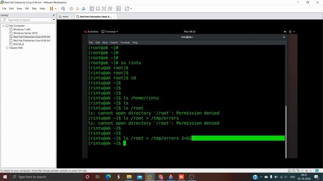 RHCSA Part 12 || Input Output Redirection Error || смотреть онлайн