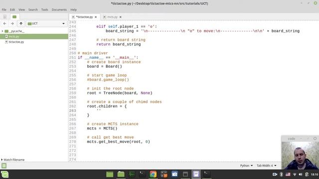 Coding tic tac toe AI using reinforcement learning (MCTS): exploration/explotation tradeoff with UC смотреть онлайн