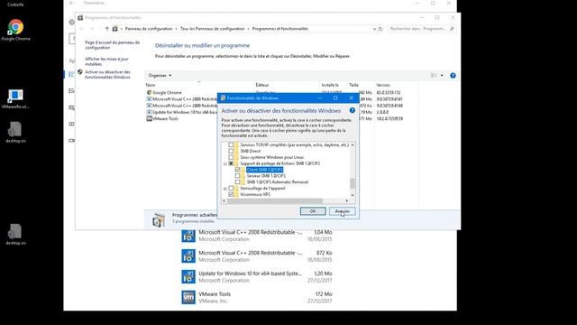 windows 10: activer client CIFS SMB1 смотреть онлайн