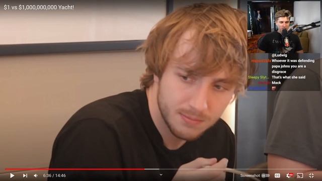 Ludwig Reacts to MrBeast: $1 vs $1,000,000,000 Yatch смотреть онлайн