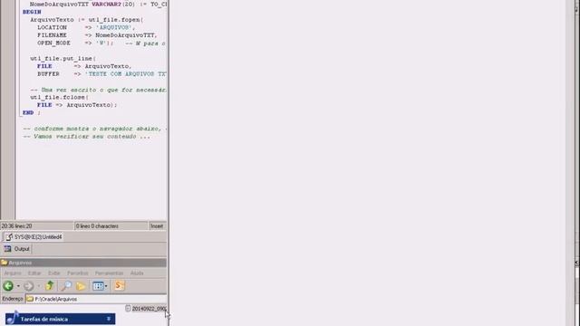 Dicas Oracle UTL_FILE - Exemplos simples para criar arquivos TXT смотреть онлайн