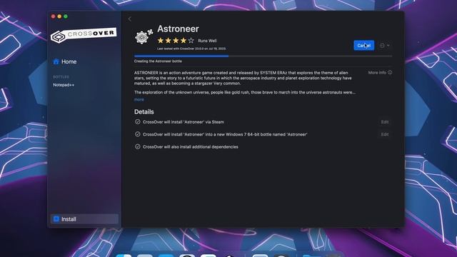 How to play Astroneer on Mac with CrossOver 23 смотреть онлайн