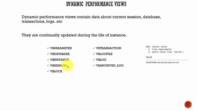 086 Oracle DBA Complete Tutorial - Dynamic Data Dictionary Views смотреть онлайн