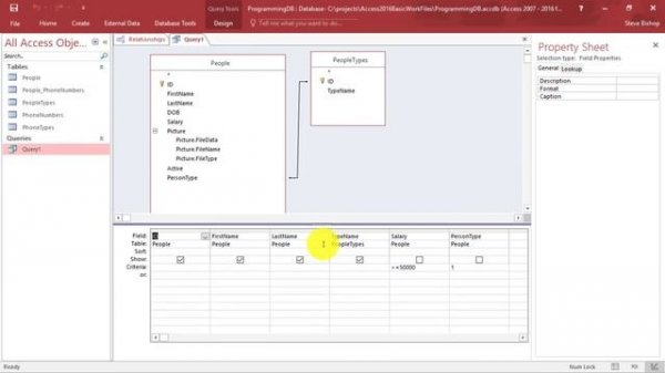 9. Learn Microsoft Access 2016: How To INNER JOIN And OUTER JOIN | SQL Queries