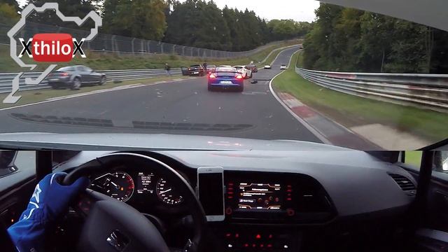 Close call at Wippermann during Terroristenfahrten - many Crashs - Nürburgring Nordschleife смотреть онлайн