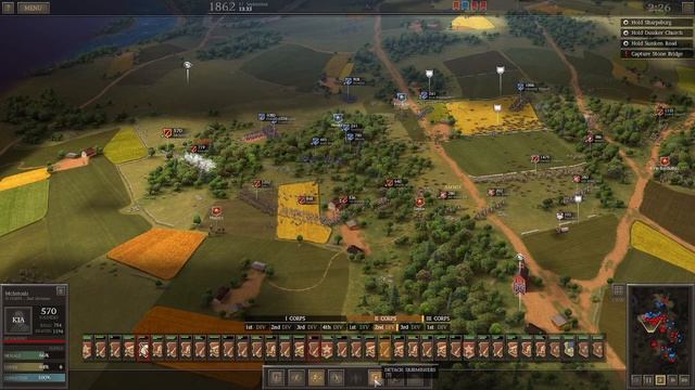 #14 Ultimate General:Civil War - Confederate Playthrough - Battle of Antietam Part 2 смотреть онлайн