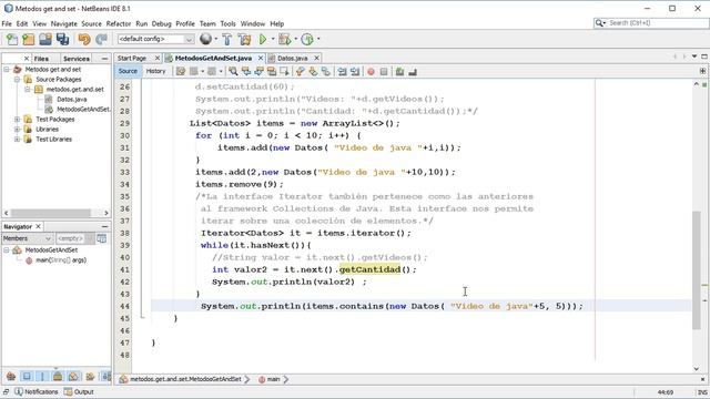 Métodos get and set con la clase List en Java #2 смотреть онлайн