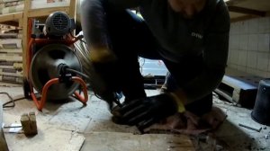 Механическая прочистка старой канализационной трубы.(57) Ridgid k-400?
