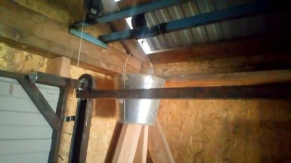 Подъемно поворотные ворота своими руками