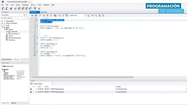 ❌ DELETE (Físico y Lógico) en Bases de datos con SQL смотреть онлайн