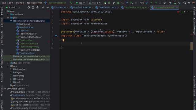 Room Database Android Studio Kotlin Example Tutorial смотреть онлайн