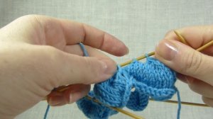 Вязаный спицами цветок/ How to knit a flower