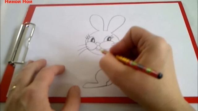 КАК НАРИСОВАТЬ ЗАЙЦА НА ПАСХУ (очень просто, для начинающих) смотреть онлайн