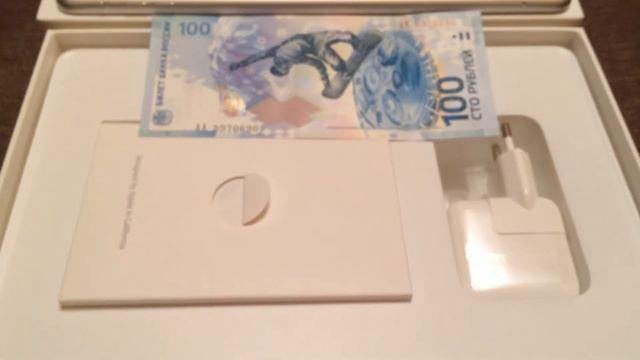 Распаковка iPad Air + тест видео iPhone 5S Gold + Купюра: Олимпийские 100 руб Сочи 2014 смотреть онлайн