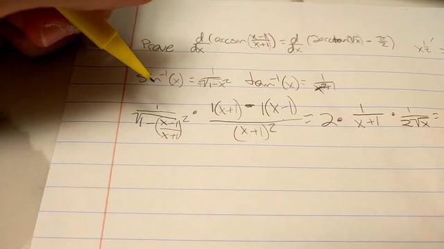 Proving arcsin(x-1/x+1)=2arctan(√x)-π/2 смотреть онлайн