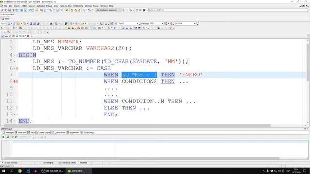 Aprendiendo a utilizar la sentencia CASE en Oracle. Curso PLSQL Parte 6 смотреть онлайн