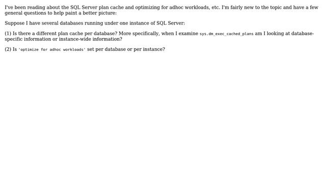 Databases: Understanding SQL Server plan cache смотреть онлайн