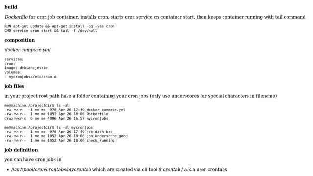 Unix & Linux: Cron jobs in Debian / Ubuntu Docker Swarm Summary смотреть онлайн