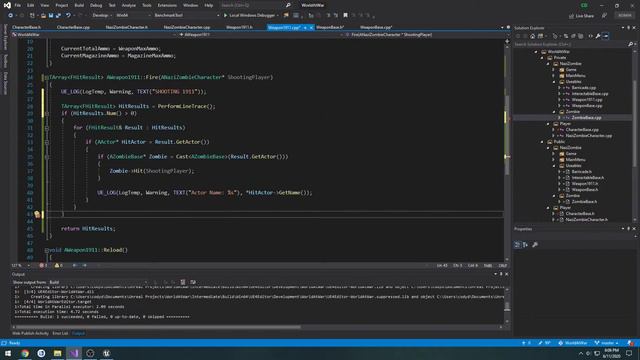 Unreal Engine C++ Nazi Zombies: 116: "Code: Cleanup Fire Function" смотреть онлайн