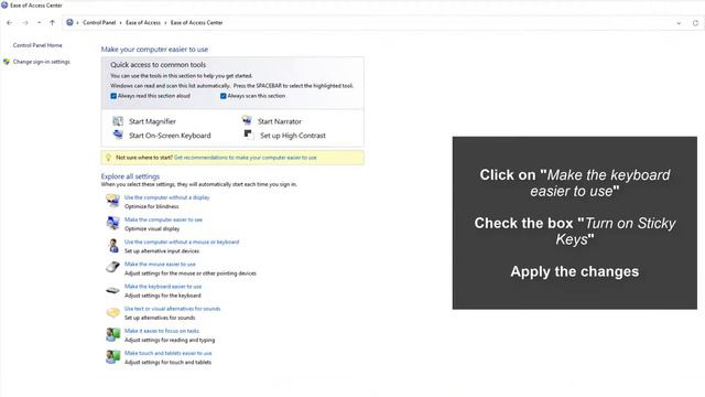 ✔️❌ Enable or disable Sticky Keys Windows 11 смотреть онлайн