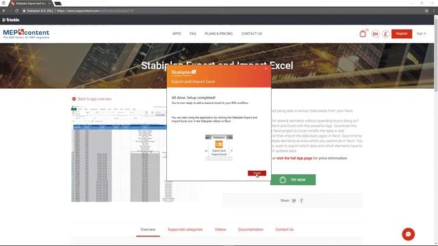 Import Export Excel App download and install process from the MEPcontent store смотреть онлайн