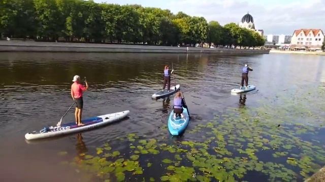 SUP прогулка Калиниград (остров Канта) смотреть онлайн