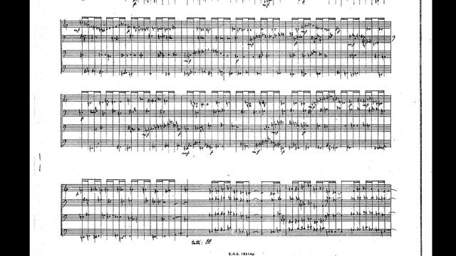 Iannis Xenakis - XAS (w/ score) (for saxophone quartet) смотреть онлайн