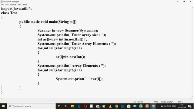 Search Number in Single Dimension Array (Java Program हिंदी में) смотреть онлайн