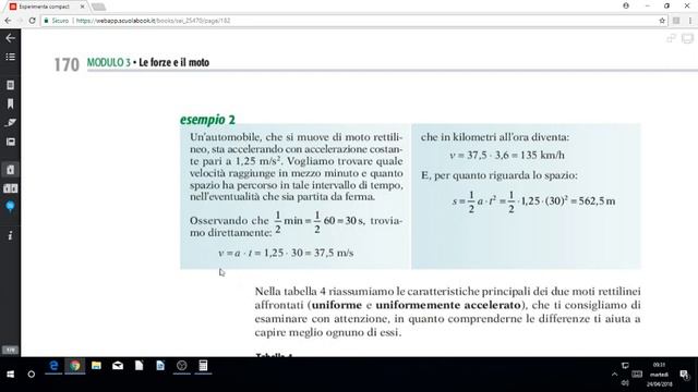 8 5 legge oraria del moto rettilineo uniformemente accelerato смотреть онлайн