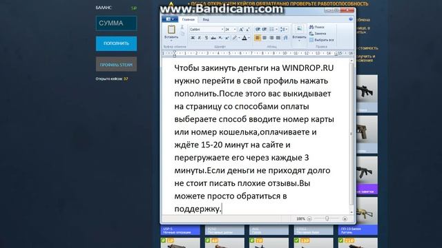Инструкция WINDROP.RU "Что делать если не пришли деньги?" смотреть онлайн