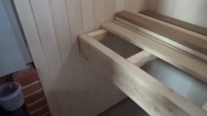 парящие полки в бане в парной