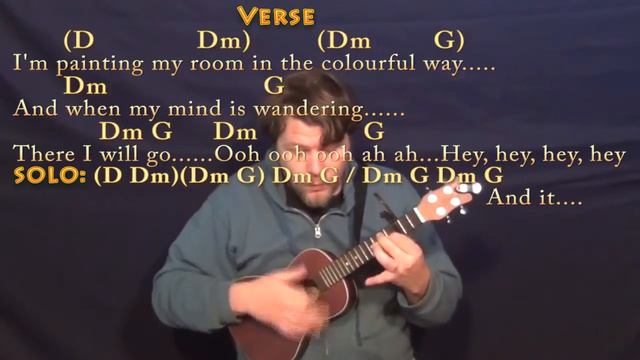 Fixing A Hole (The Beatles) Ukulele Cover Lesson with Chords/Lyrics смотреть онлайн