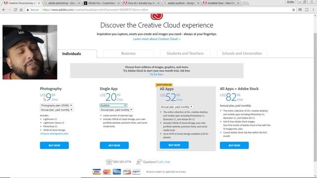 How To Get Adobe Photoshop CC, Adobe Audition CC, and Vegas Pro 15 For Only $100 смотреть онлайн