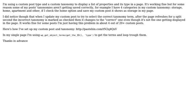 Wordpress: Custom taxonomy not saving correctly смотреть онлайн