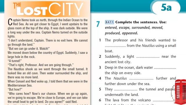 Excel 8 grade Module 5a Twenty thousand leagues under the sea, the Lost sea смотреть онлайн