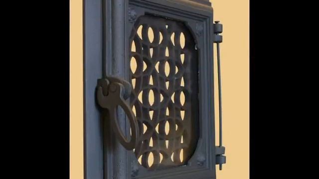 Дверь чугунные к изразцовой печью, камином, кухня смотреть онлайн