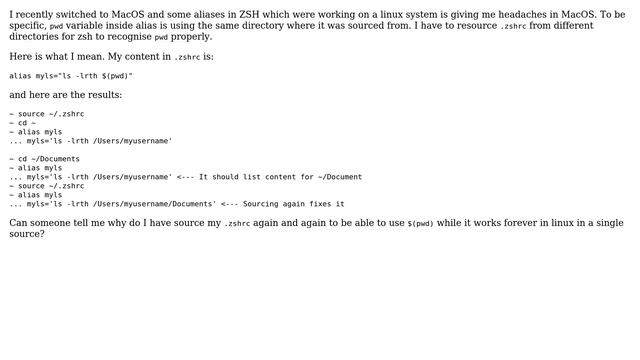 Apple: MacOS zsh alias pwd is incorrect (2 Solutions!!) смотреть онлайн