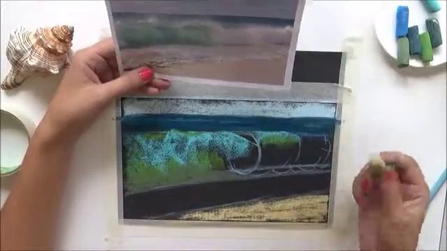 Рисуем море пастелью смотреть онлайн
