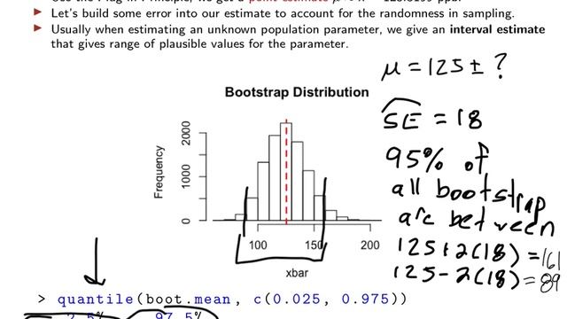 Chapter 5: Interval Estimate with Bootstrap Distribution смотреть онлайн
