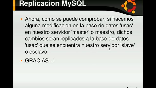 Replicacion MySQL Master-Slave on Ubuntu 9.04 Part 2 смотреть онлайн