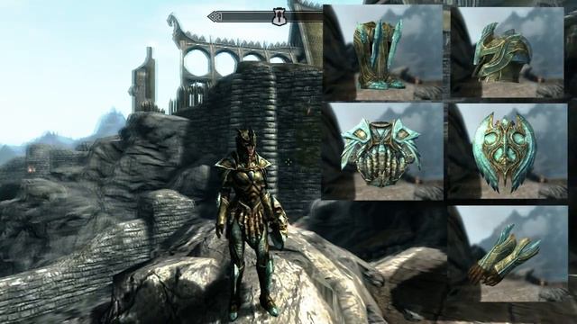 Skyrim Armor's : Glass Armor (Male and Female) HD смотреть онлайн