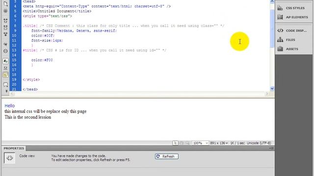 PHP Basic - CSS Style Sheet - Part 1 смотреть онлайн