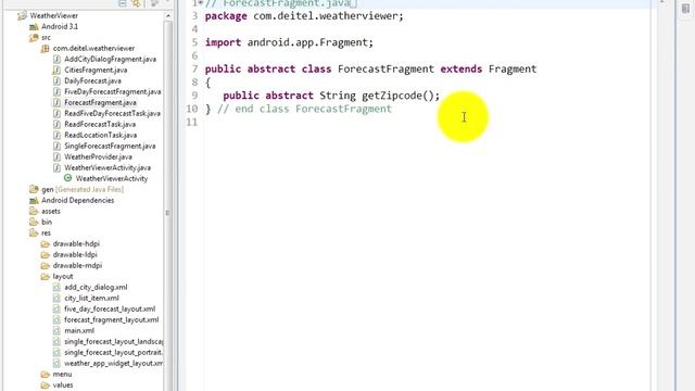 lesson14 31 ForecastFragment java Superclass for SingleForecas смотреть онлайн