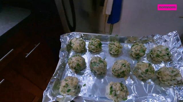 Delicious Mediterranean Chicken Meatballs Sub ! * asmr cooking * смотреть онлайн