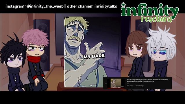 jjk react to killua as gojo s' brother|| part-2 || infinity reactions смотреть онлайн
